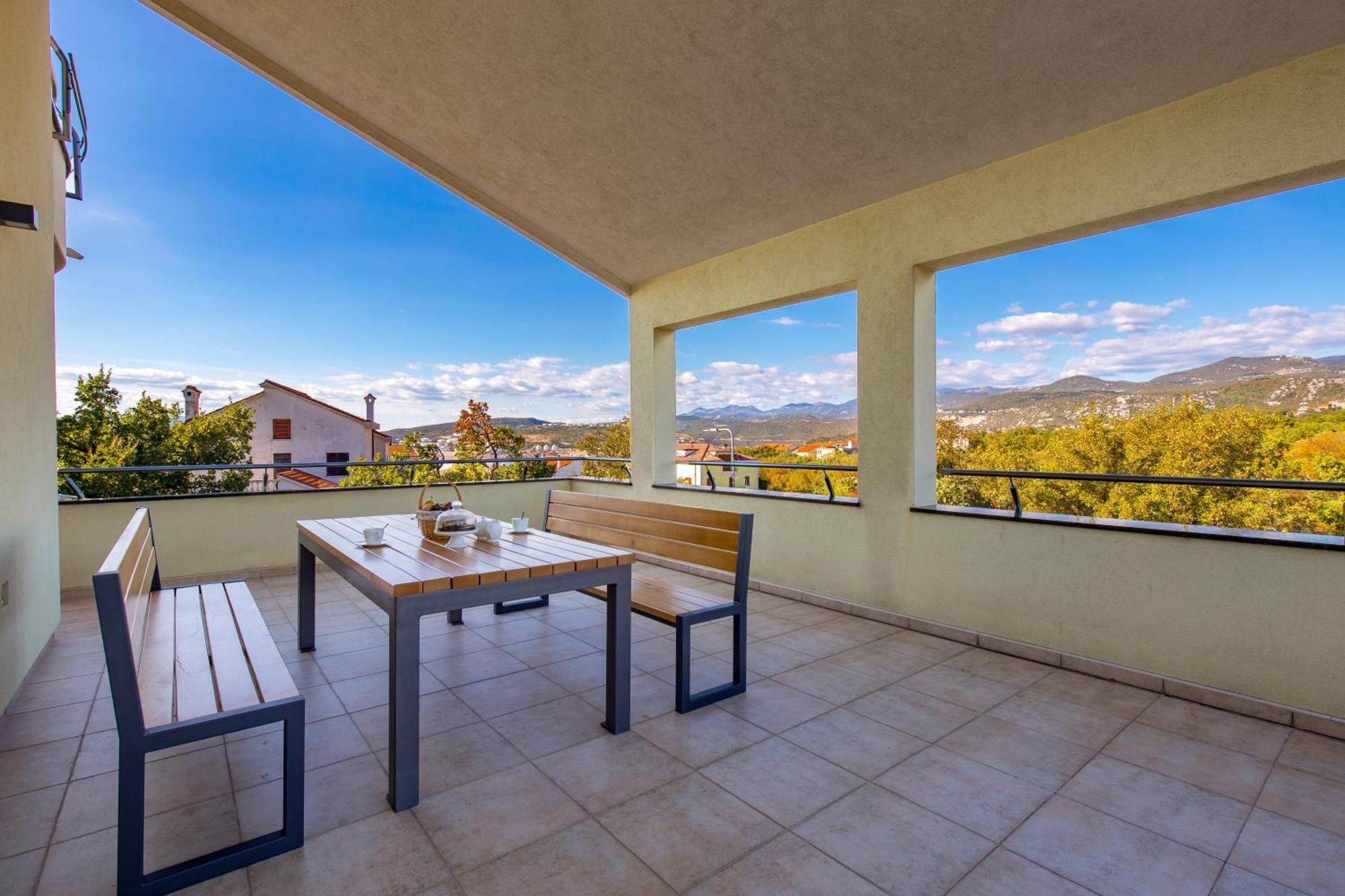 קראליביצה Luxury Villa Ostro With Pool & Krk Bridge View מראה חיצוני תמונה