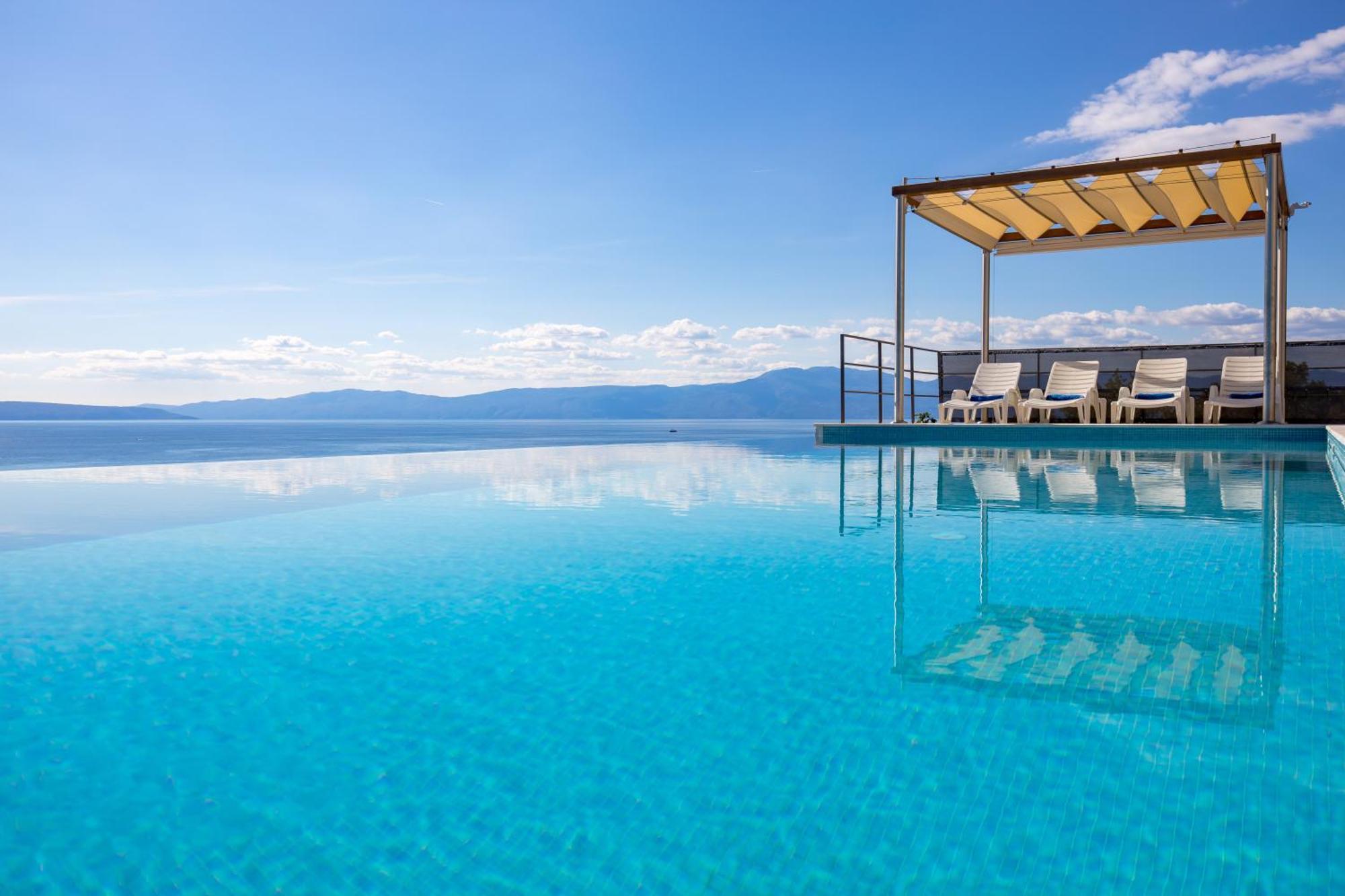 קראליביצה Luxury Villa Ostro With Pool & Krk Bridge View מראה חיצוני תמונה
