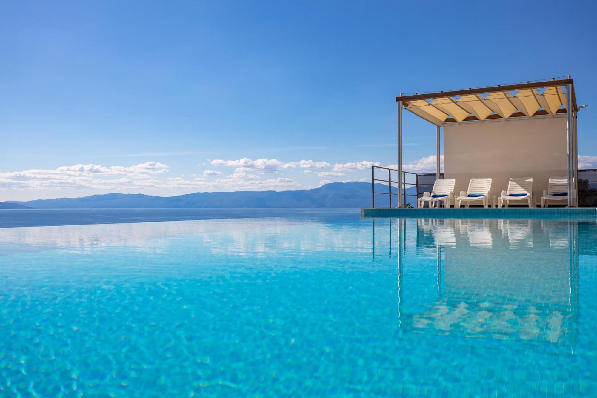 קראליביצה Luxury Villa Ostro With Pool & Krk Bridge View מראה חיצוני תמונה